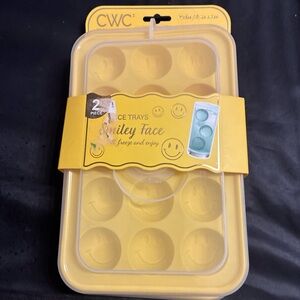 Yellow Smiley Face Ice Trays